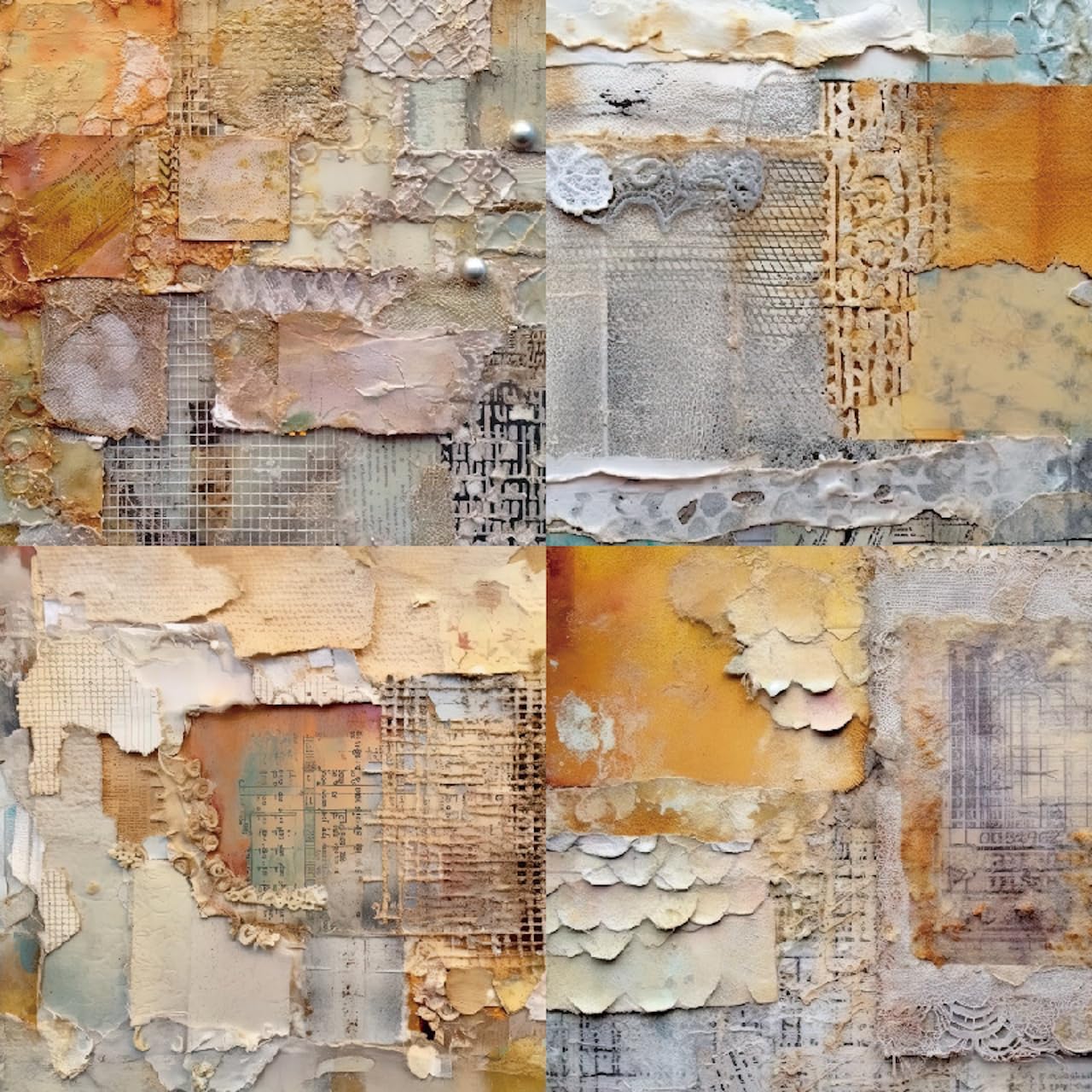 6x6 Single-Sided Scrapbook Paper Pad-Vintage Mixed Media Collection-Decorative Crafting Paper for Scrapbooking, Card Making Art - 24 Sheets