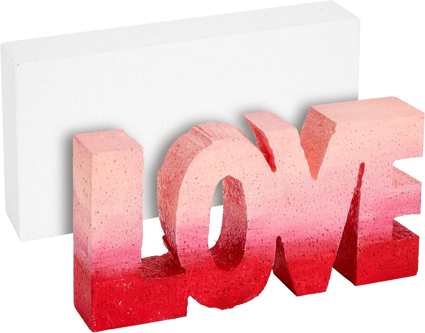 Juvale Smooth Foam Craft Blocks for DIY Craft & Floral Arrangement - Foam Carving Blocks - 12 x 6 x 2 In, White, 6 Pack