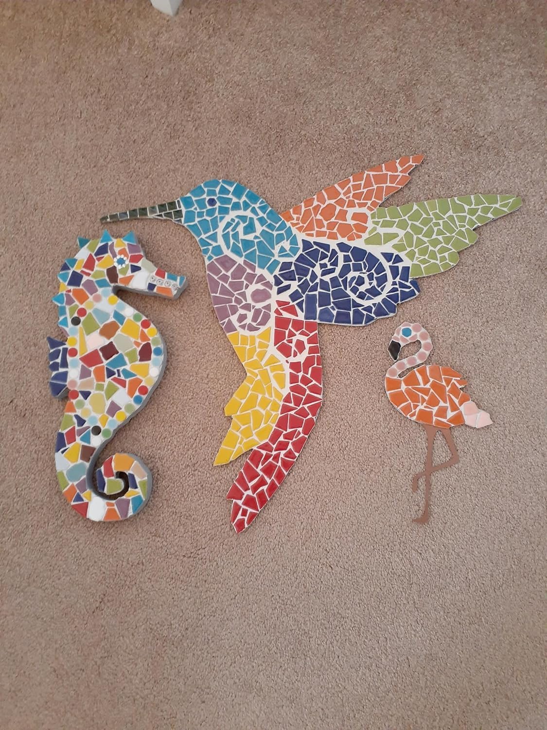 0.78"-1.57" Irregular Ceramics Mosaic Tiles,1.1LB Mosaic Pieces Stones for Home Decoration DIY Craft Plates Flowerpots Vases Cups Mosaic Making Supplies (Iridescent Navy Blue)