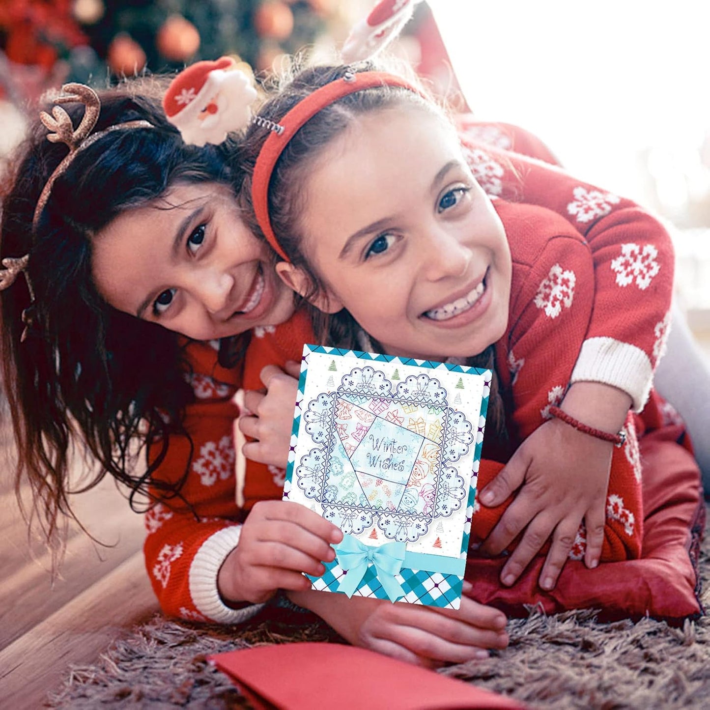 ORIGACH 9 Sheets Different Style Winter Christmas Clear Stamps Silicone Transparent Stamps for Card Making Decoration and DIY Scrapbooking