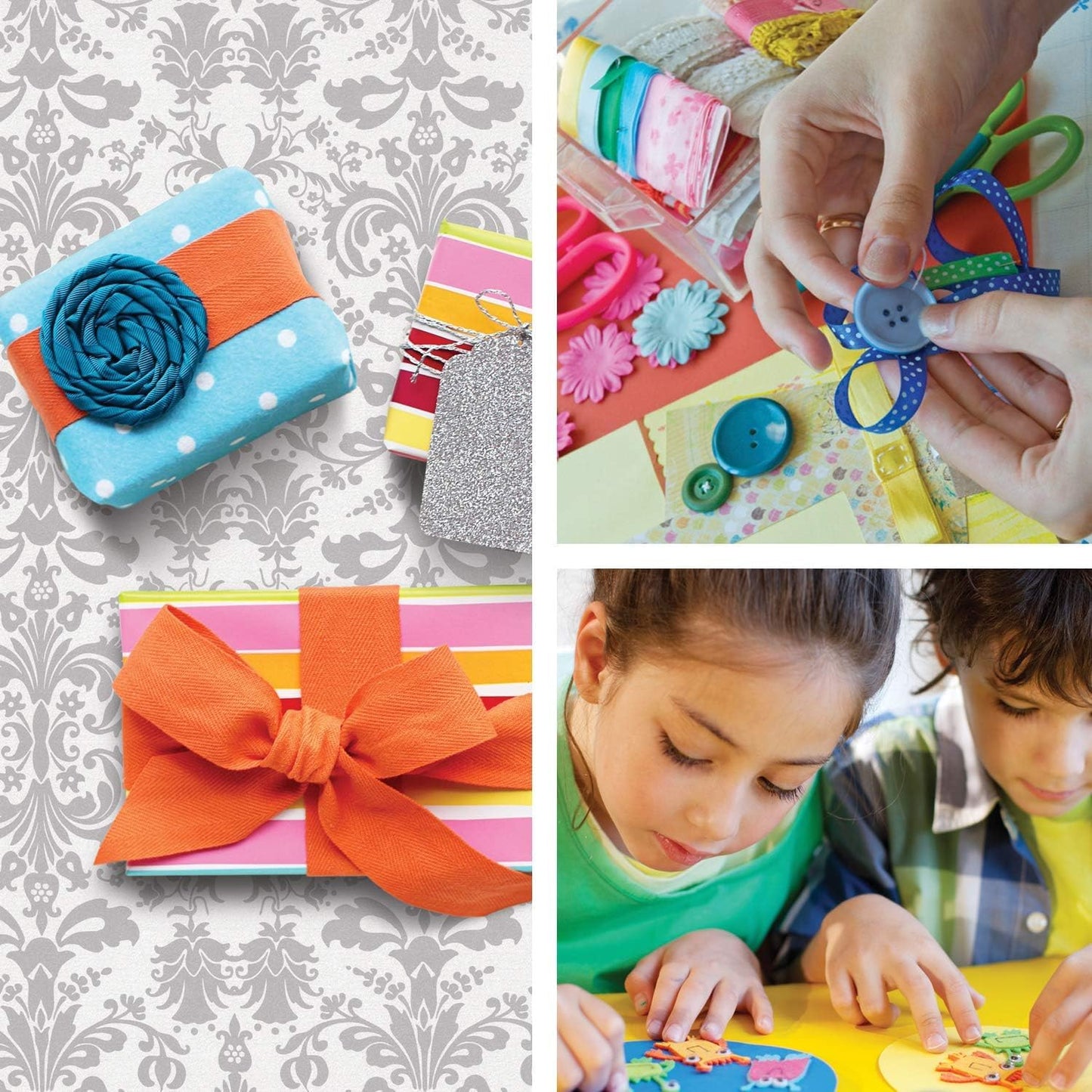 Glue Dots Dot N' Go Glue Dot Dispenser Project Pack with 200 Permanent, Poster, and Removable Double-Sided Adhesive Craft Dots Each, 3/8-Inch