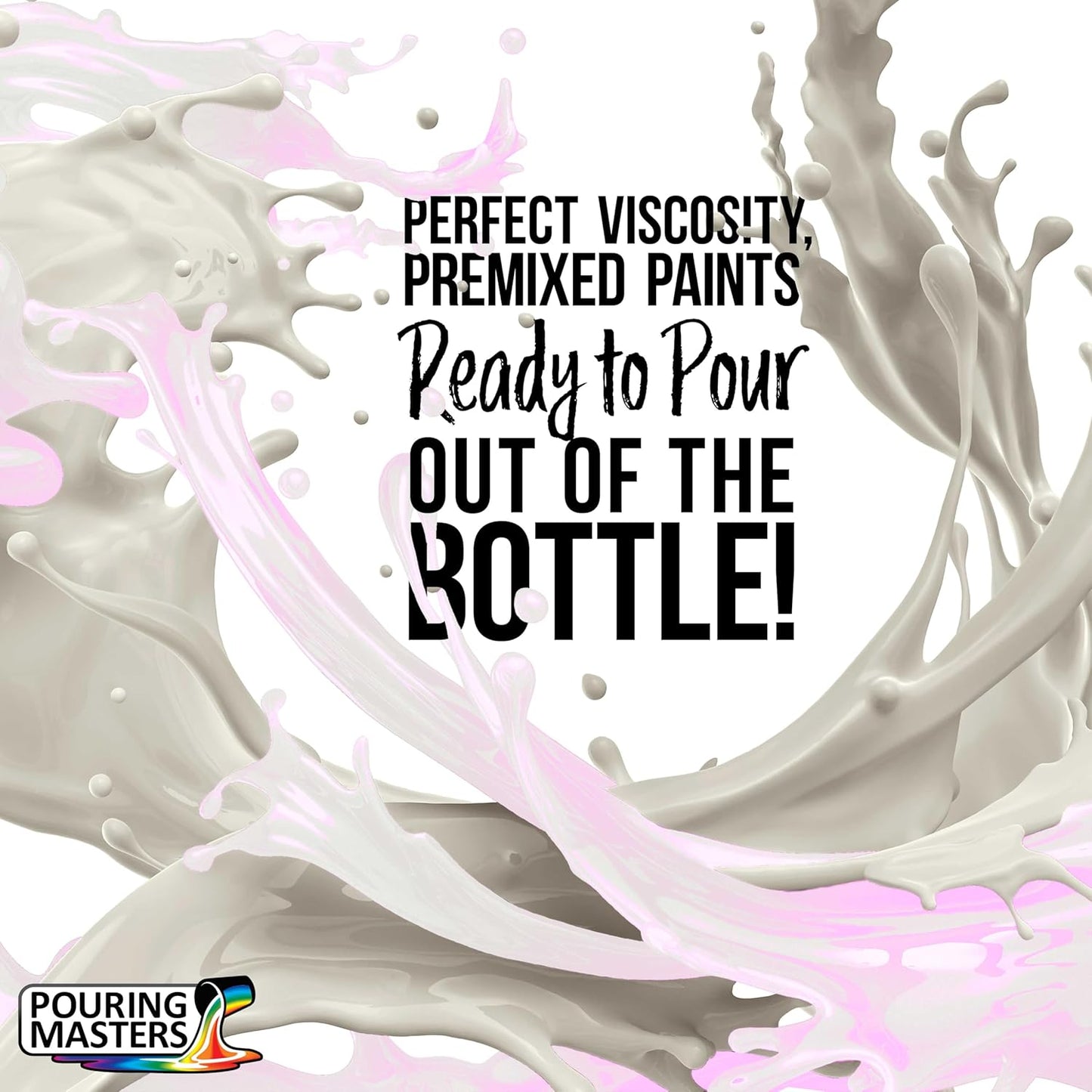 Pouring Masters Violet Interference Pearl Special Effects Acrylic Pouring Paint - Premium 8-Ounce Pre-Mixed Fluid Acrylic Paint - Fluid Art Supplies for Canvas, Wood, Paper, Tile & Rocks