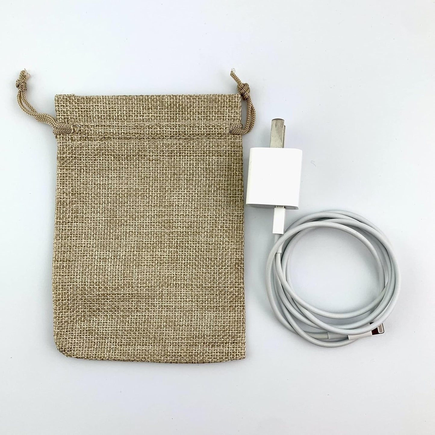 Palmhomee Pack of 25 Burlap Gift Bags with Drawstring Linen Jewelry Pouches Wedding Hessian Jute Bags for Birthday and Treat Pouches Party Wedding Favors Gift (4x5.6 Inch, Ocean Blue)