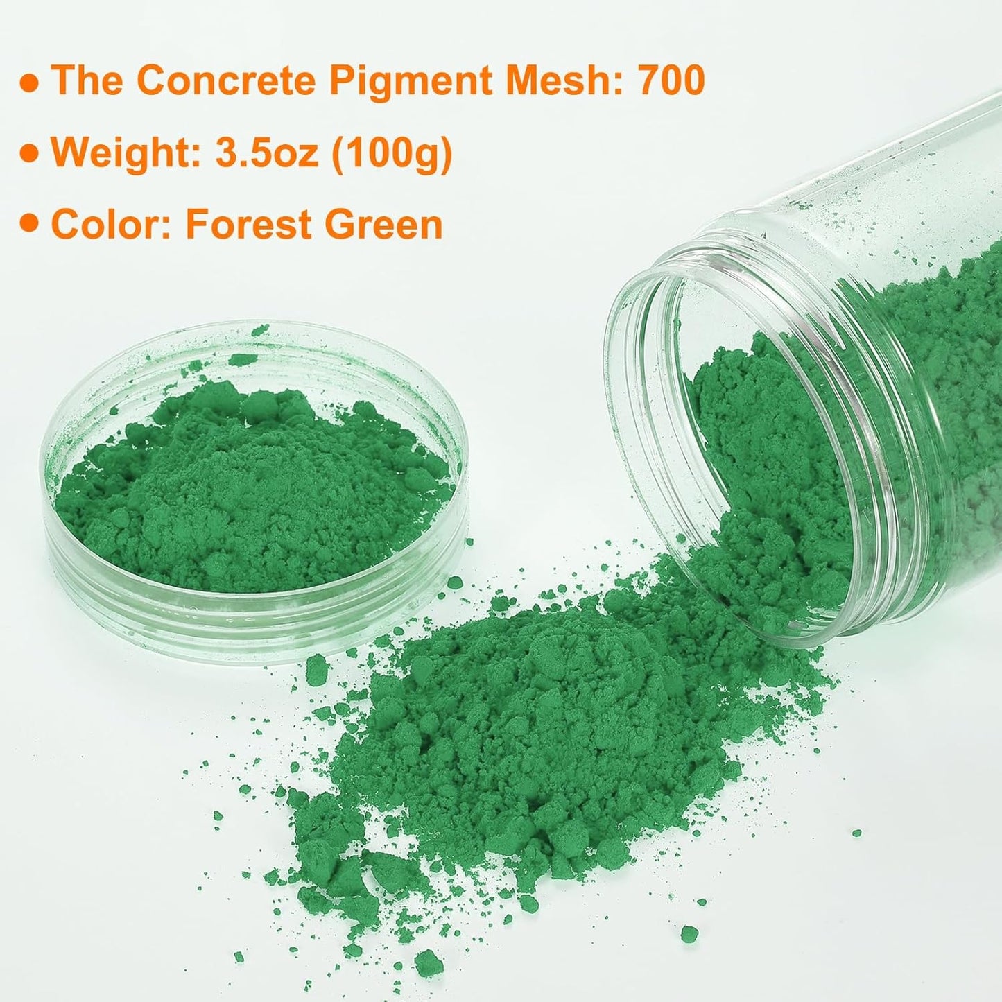 HARFINGTON Iron Oxide Powder Concrete Pigment 700 Mesh 3.5oz (100g) Iron Oxide Grout Pigment for Pastel Tile Paint Concrete Cement, Forest Green