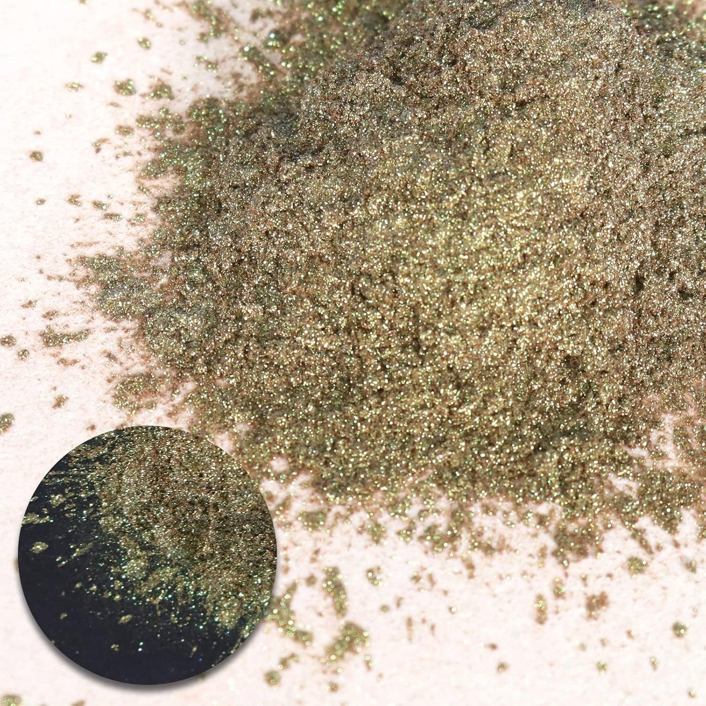 Ceya Chameleon Mica Powder, 1.8oz/ 50g Aurora Forest Chrome Nail Powder, Cosmetic Grade Pearlescent Effect Color Shift Pigment for Epoxy Resin, Makeup, Nail Polish, Soap Dye, Candle Making,Craft,Slime