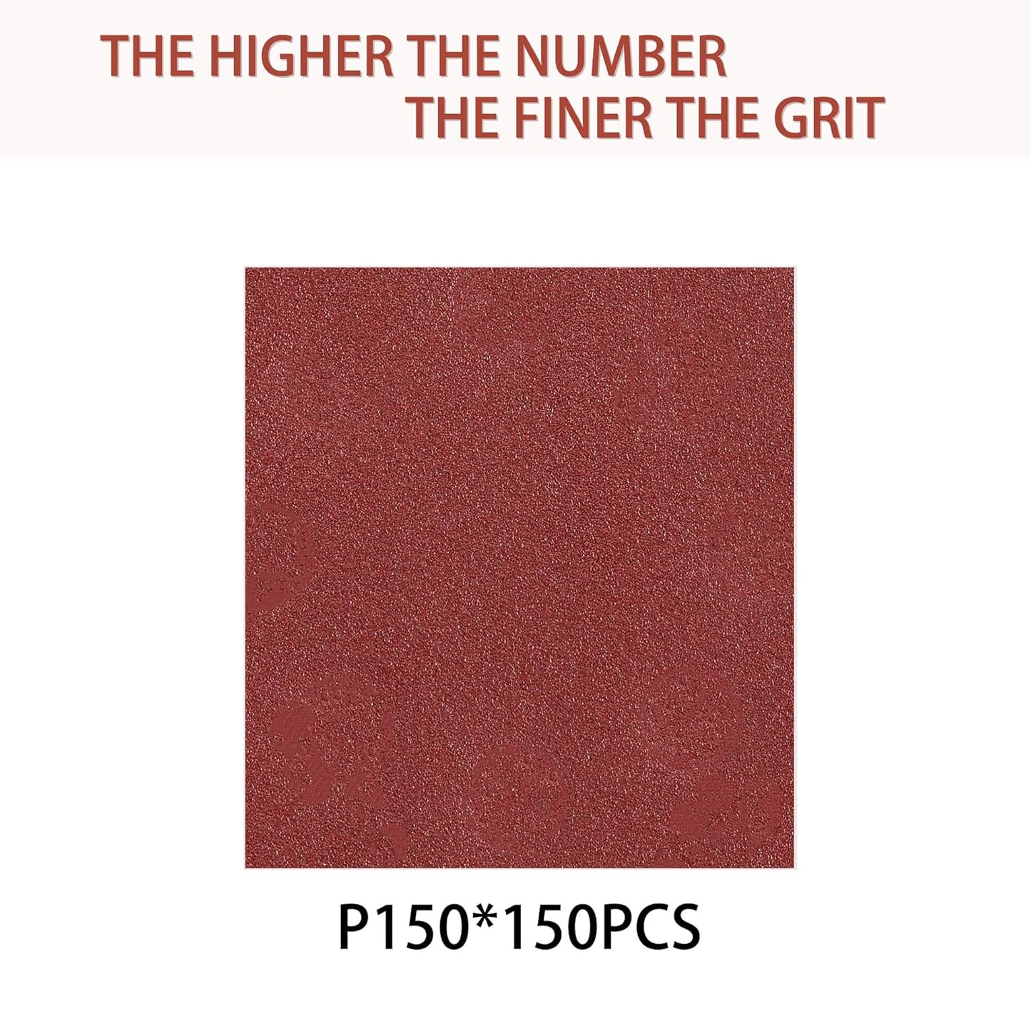 150pcs 150 Grit Sanding Discs, 5-Inch 8-Hole Sandpaper, for Woodworking or Automotive