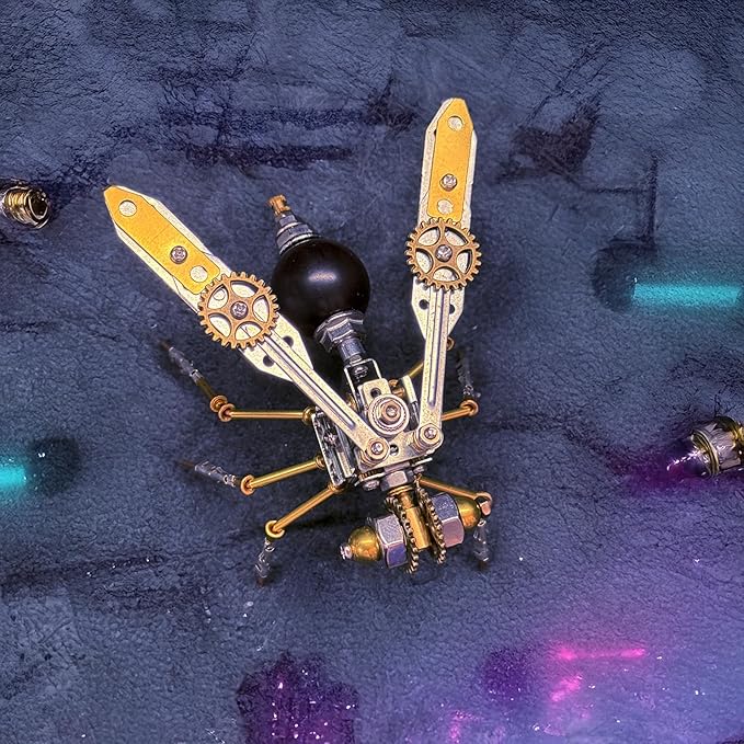 3D Metal Model Kits, Insect Wasp Bug Mechanical Steampunk Sculpture,DIY Projects Metal Building,Arts and Craft Sets,Making Kit,Birthday Gifts, (Mechanical Wasp)