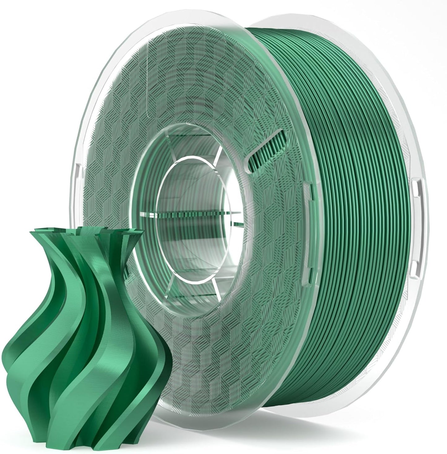 ELEGOO Silk PLA Filament 1.75mm Holly Green 1KG, 3D Printer Filament Dimensional Accuracy +/- 0.02mm, 1kg Spool(2.2lbs) Fits for Most FDM 3D Printers