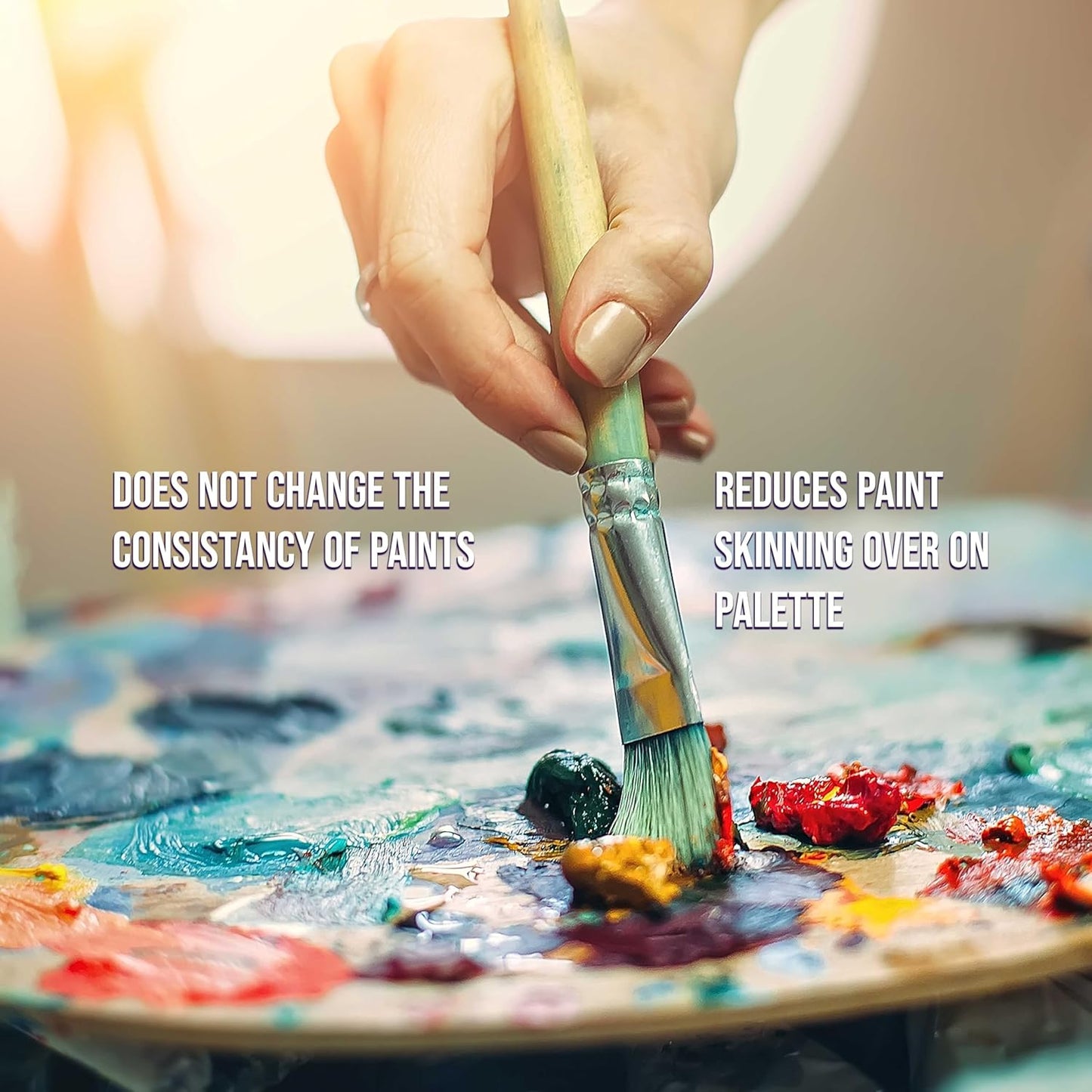 U.S. Art Supply Acrylic Retarder Liquid - 4-Ounce - For Slowing Dry Times of Acrylic Paint for Pouring - Gives you more working time with your Pour