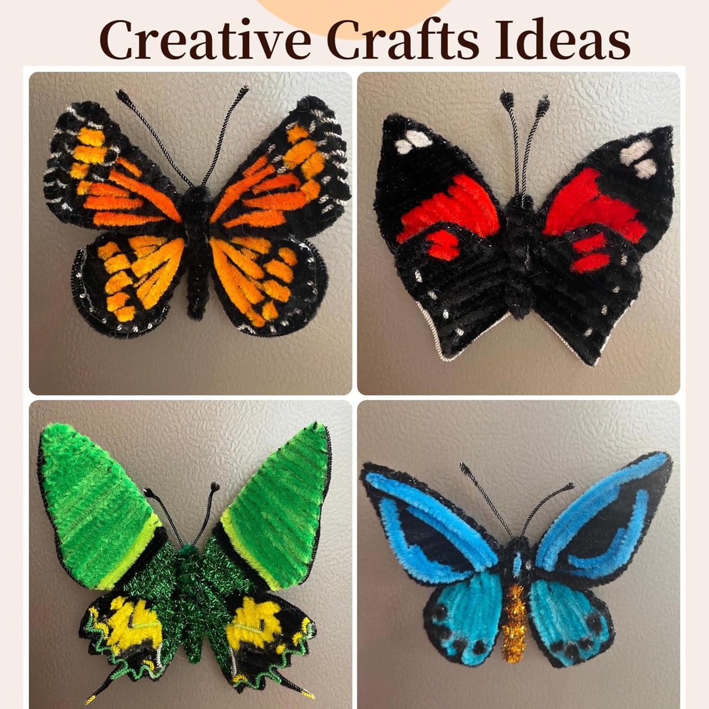 Craft Pipe Cleaners, 1000 pcs 20 Vibrant Colors, 12 Inch Chenille Stems – Perfect for DIY Craft Projects, Creative Art by z.j.z.b. Studios