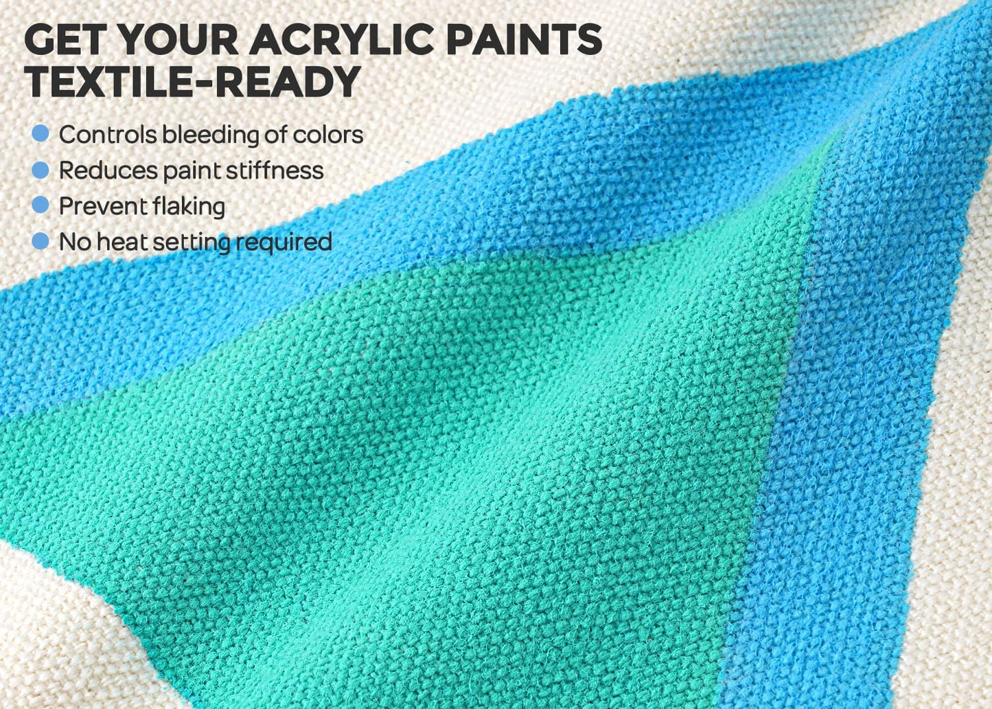 Nicpro Professional Effects Fabric Medium, 8.45oz Bottle Fabric Painting Acrylic Fluid Medium, Improves Acrylic Paint Adhesion to Fabrics, Textiles for Fabrics DIY Clothing, T-shirts, Shoes Jeans Bags