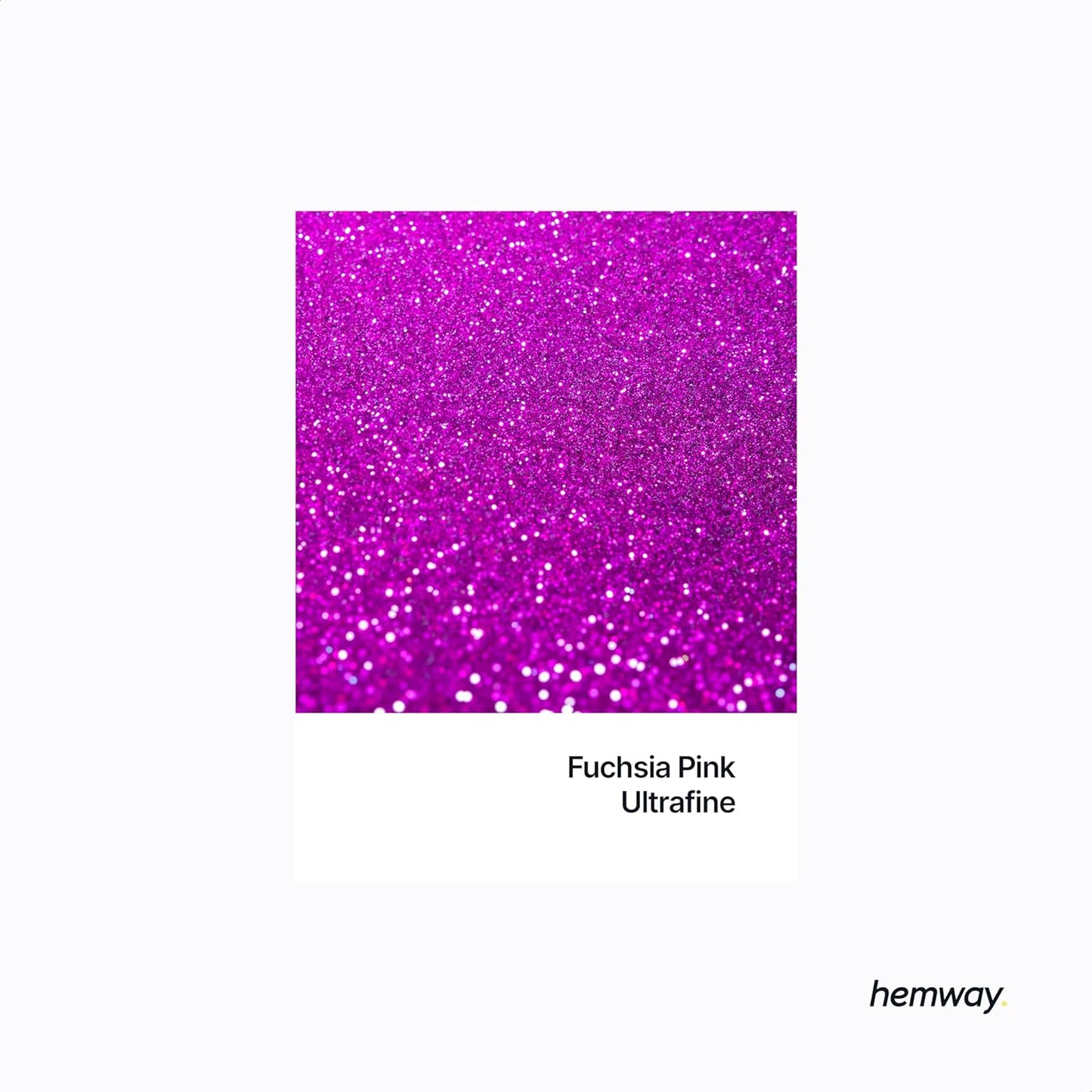 Hemway Polyurethane & Epoxy Glitter Metallic Crystal Flake Additive for Flooring, Jewellery Making, Tumblers and Resin 100g / 3.5oz - Ultrafine (1/128" 0.008" 0.2mm) - Fuchsia Pink