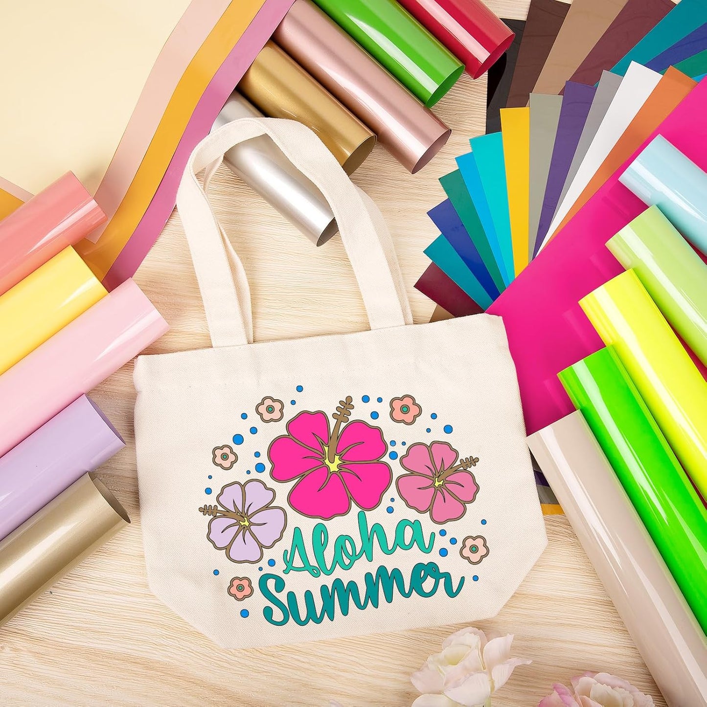 VINYL FROG Heat Transfer Vinyl Bundle 35 Colors HTV Vinyl Sheets 12" x 10" Iron on Vinyl Multicolor Heat Press Vinyl for DIY T-Shirts Fabrics