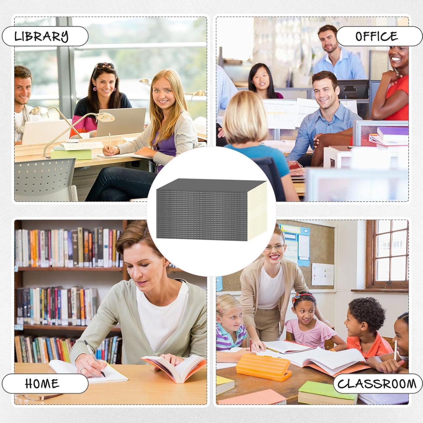 Handepo 100 Pack Composition Notebooks A5/A6 Ruled Lined Composition Kraft Notebooks Bulk Soft Cover Journals Travel Diary Memo for Students Classroom Office Supplies(A5,Gray)