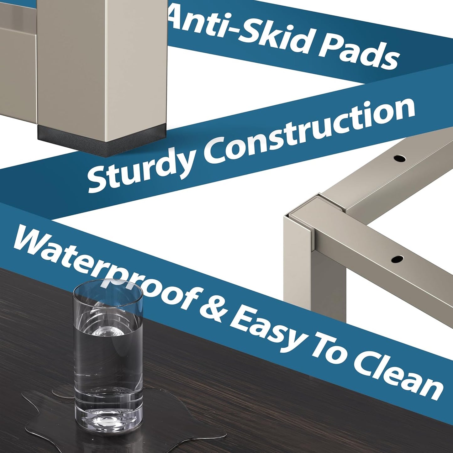 SHW Mission 32-Inch Home Office Computer Desk, Espresso