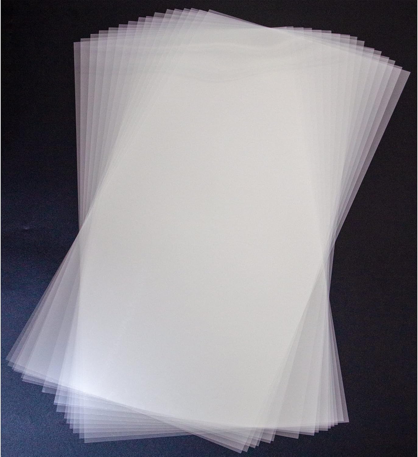 16PCS 6 Mil Blank Mylar Stencil Sheets,12 X 24 inch Clear Plastic Sheets, Clear Acetate Sheets for Cricut Crafts, Clear Plastic Sheets for Crafts and Cutting Machine (6 Mil)