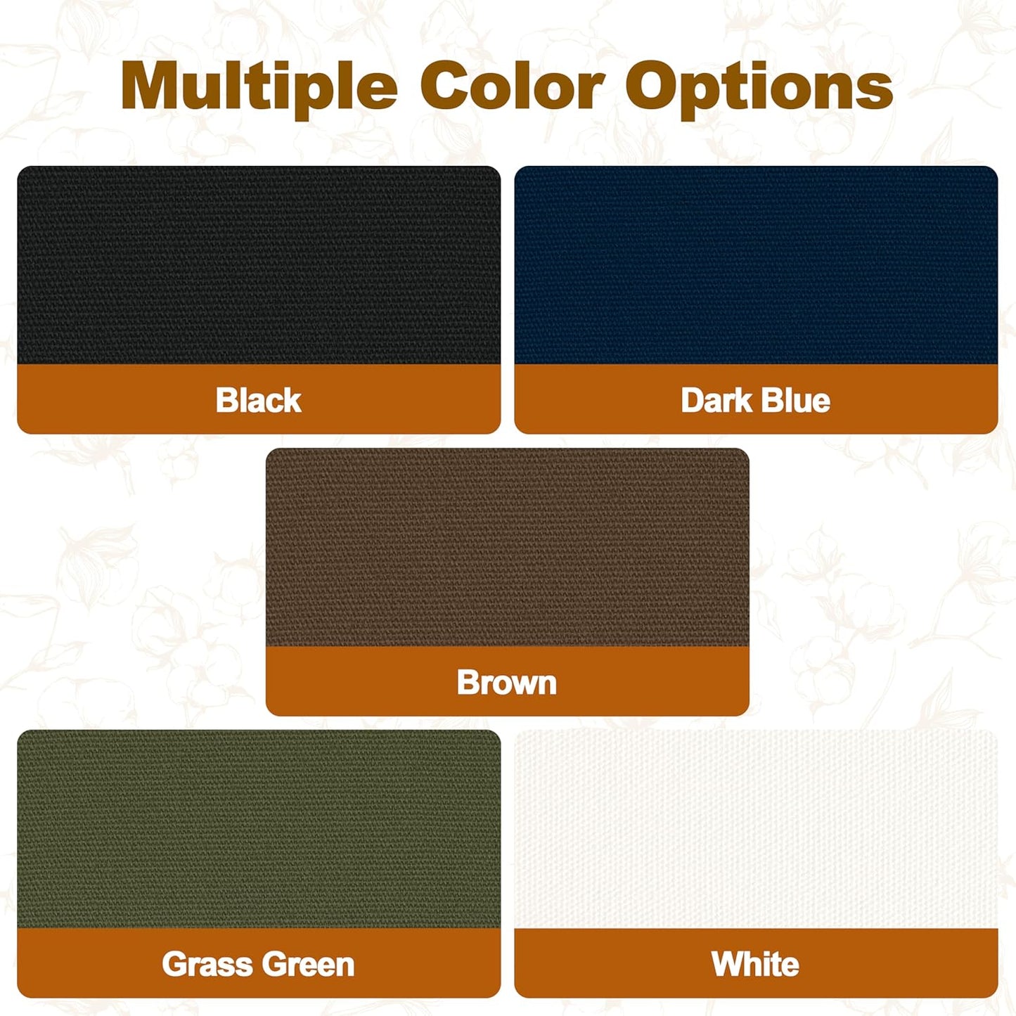 Iron on Patches, 8 Pieces Iron on Canvas Patches, Fabric Patches for Couch, Tent, Clothing, Seat, Canvas Repair Decorating Kit 3.7" by 4.9" (9.5 cm x 12.5 cm, White)