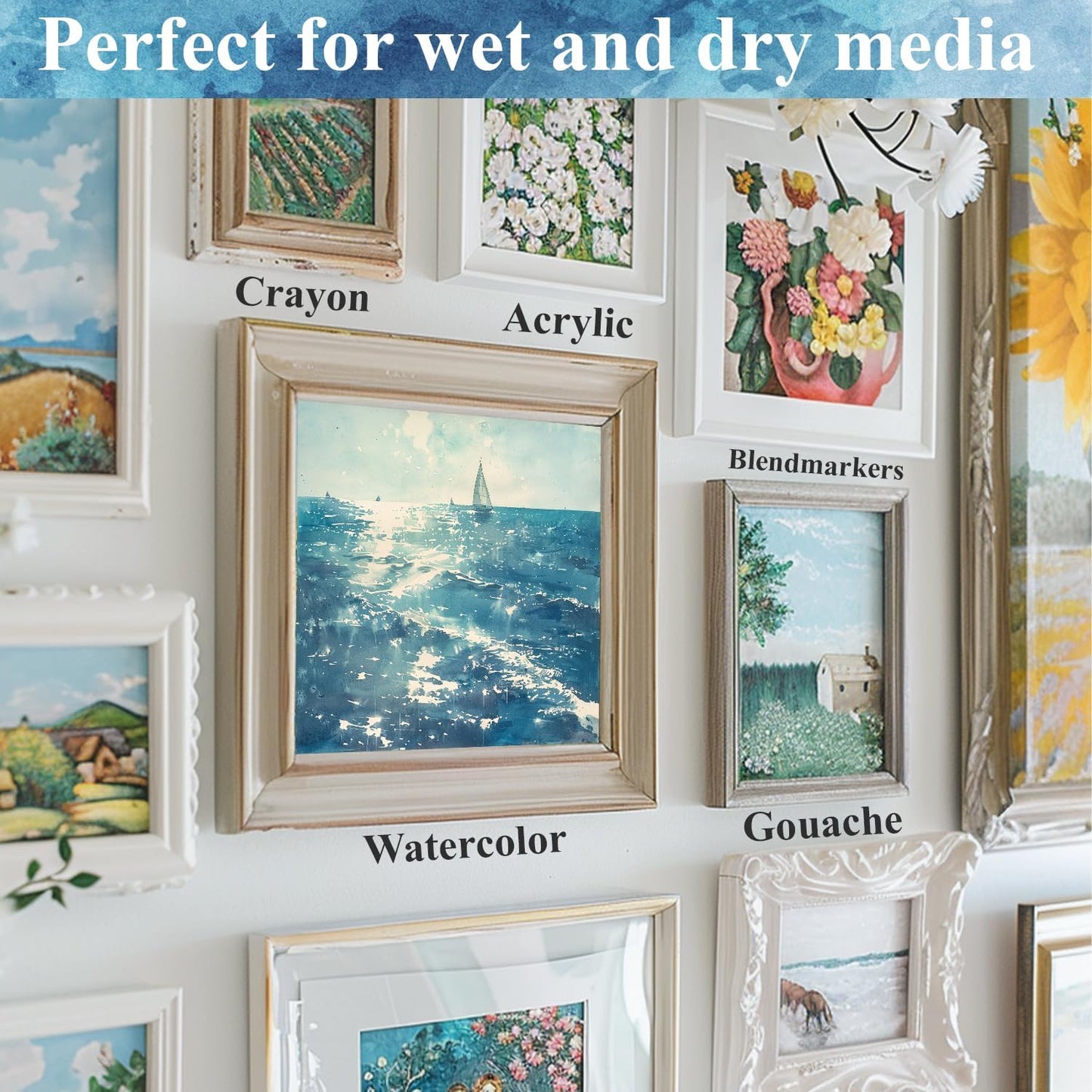 9"x12" Watercolor Sketchbook, 32 Sheets Watercolor Notebook, 140 lb / 300 GSM Watercolor Paper Sketchbook, Pack of 1, Cold Press, Watercolor Paper Pad, Water Color Paper for Artists & Professionals.