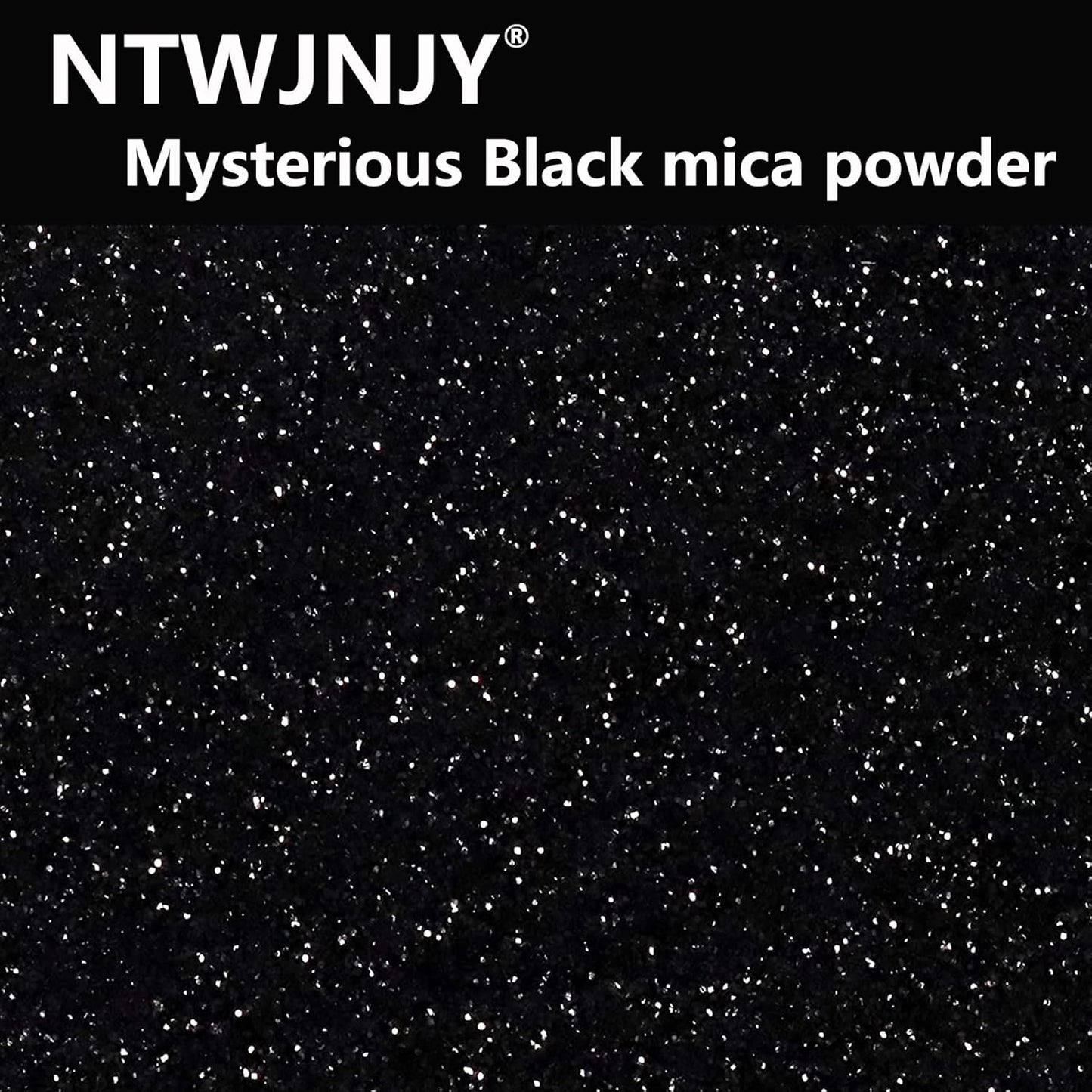 Mysterious Black Mica Powder, Natural Shimmer Mica Powder for Epoxy Resin/Candle/Soap/Lip Gloss/Slime/Quicksand/Bath Bombs/.Car Paint pigments.Candle Dye,Soap Making Dye(50g/1.7oz)