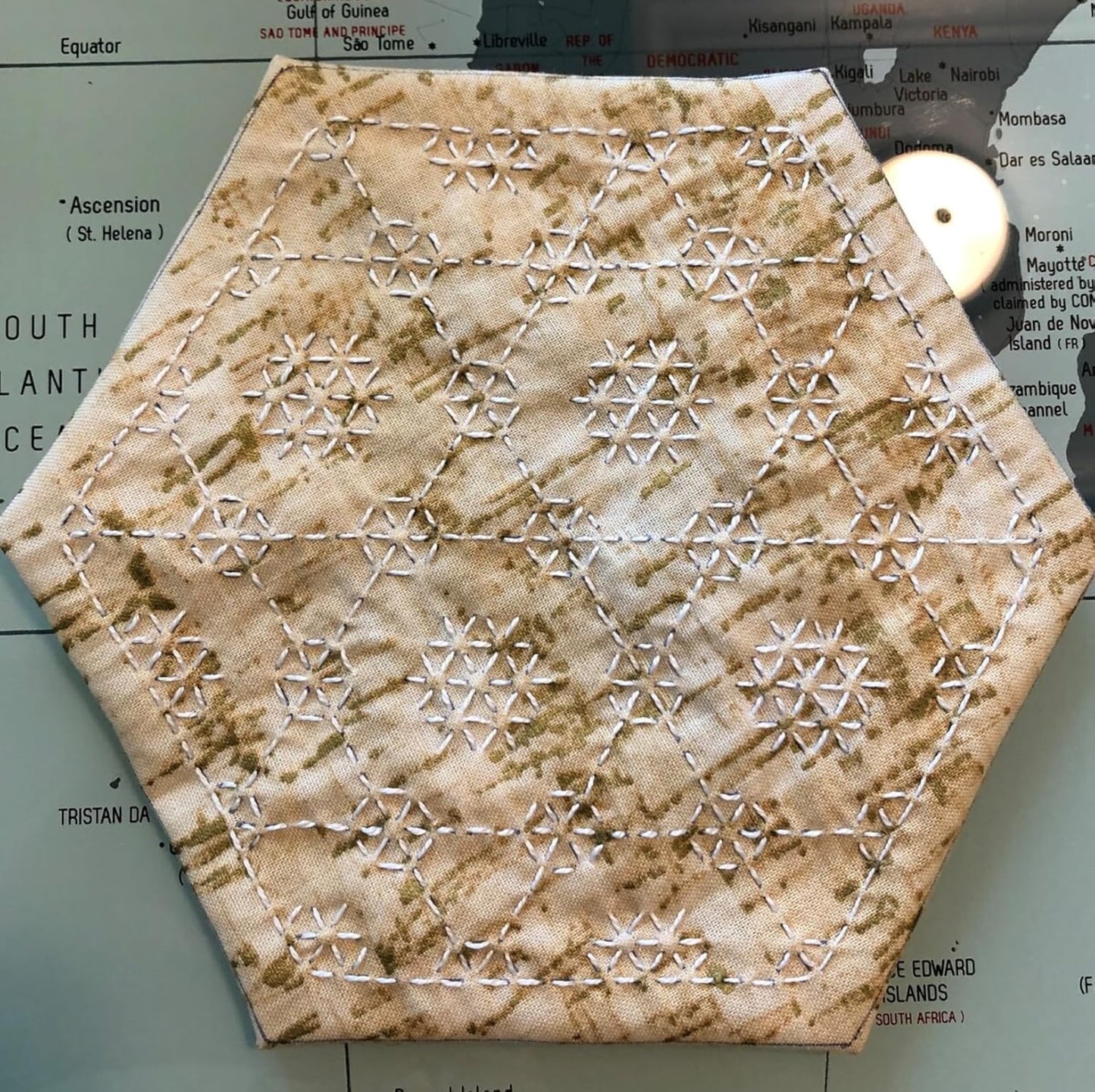 Sashiko Stencil Geometric Sashiko Pattern Template 4.7inch Drawing Line Quilting Stencils for Sewing Hand Quilting Embroidery