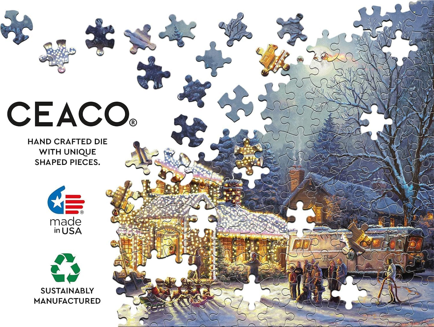 Ceaco - Thomas Kinkade - Holiday Movies - National Lampoons Xmas Vacation - 300 Piece Jigsaw Puzzle