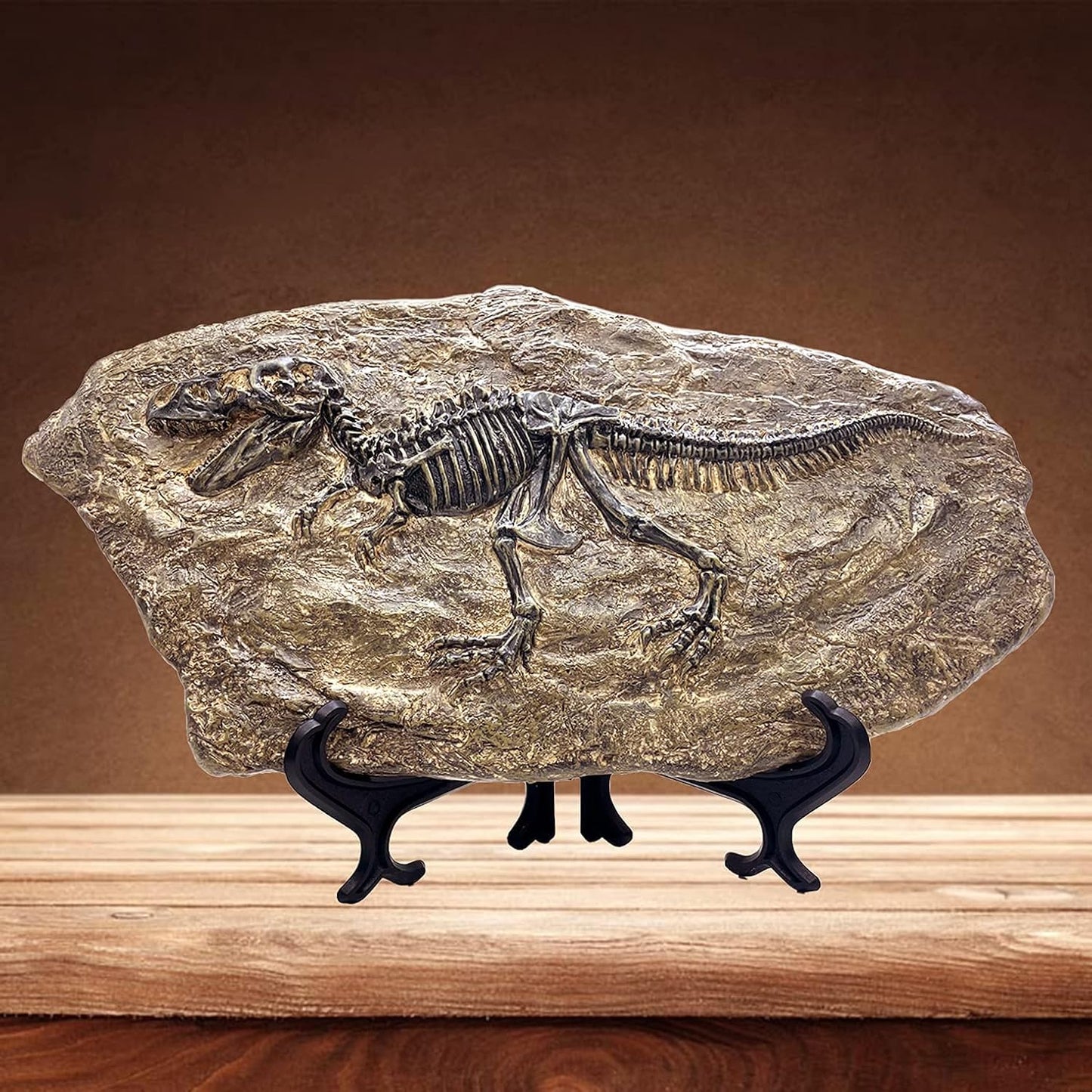 XINDAM Resin Tyrannosaurus Rex Dinosaur Fossil Statue Model Simulated Skeleton Home Office Display Decorative Craft Box Decoration (Style 5)
