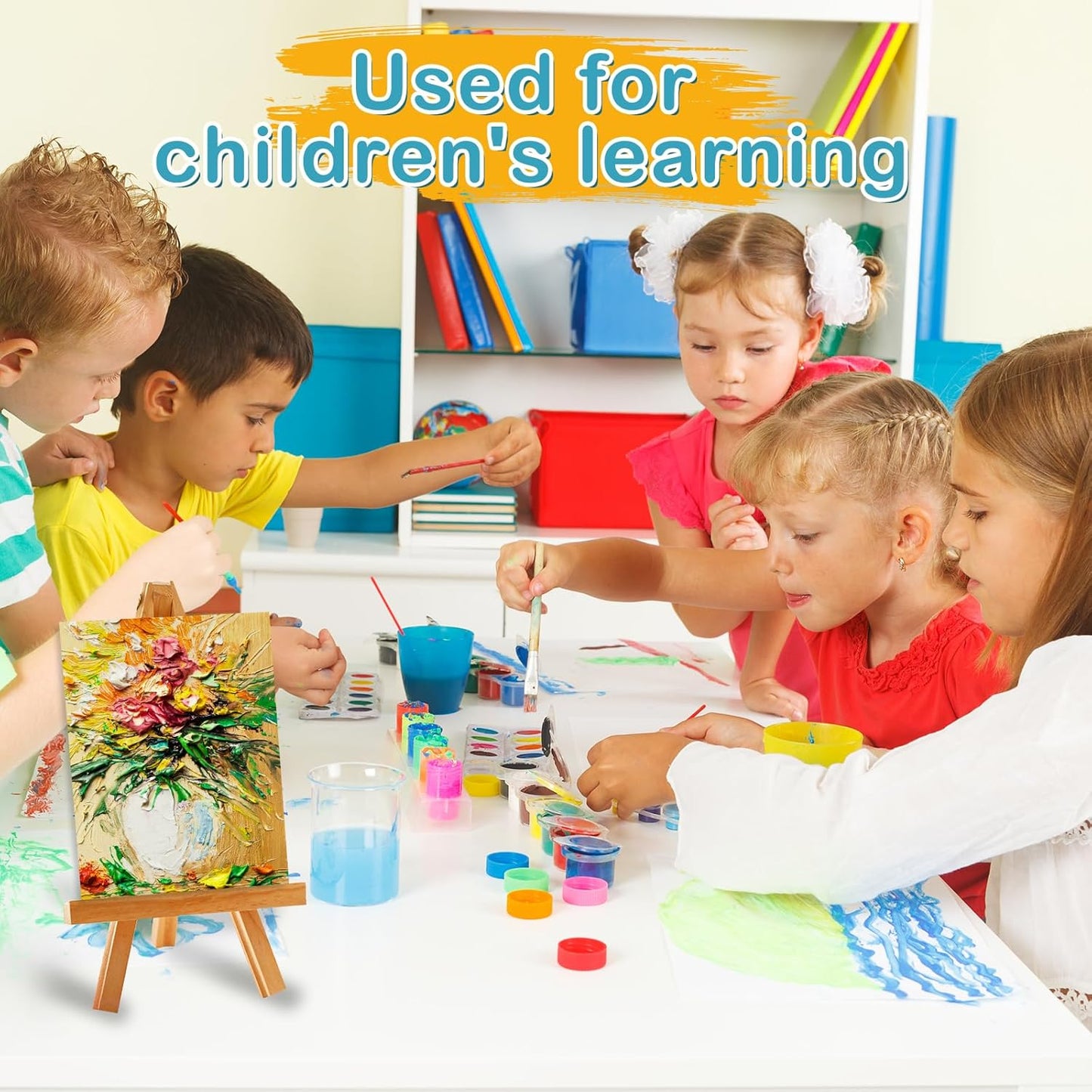 ESRICH 5x7IN Small Canvases for Painting,12 Pack Mini Canvas Boards Cotton Painting Canvas Primed Acid Free Mini Blank Canvas Panels for Oil Paint,Watercolor,Acrylic Paint,Gouache&Tempera.