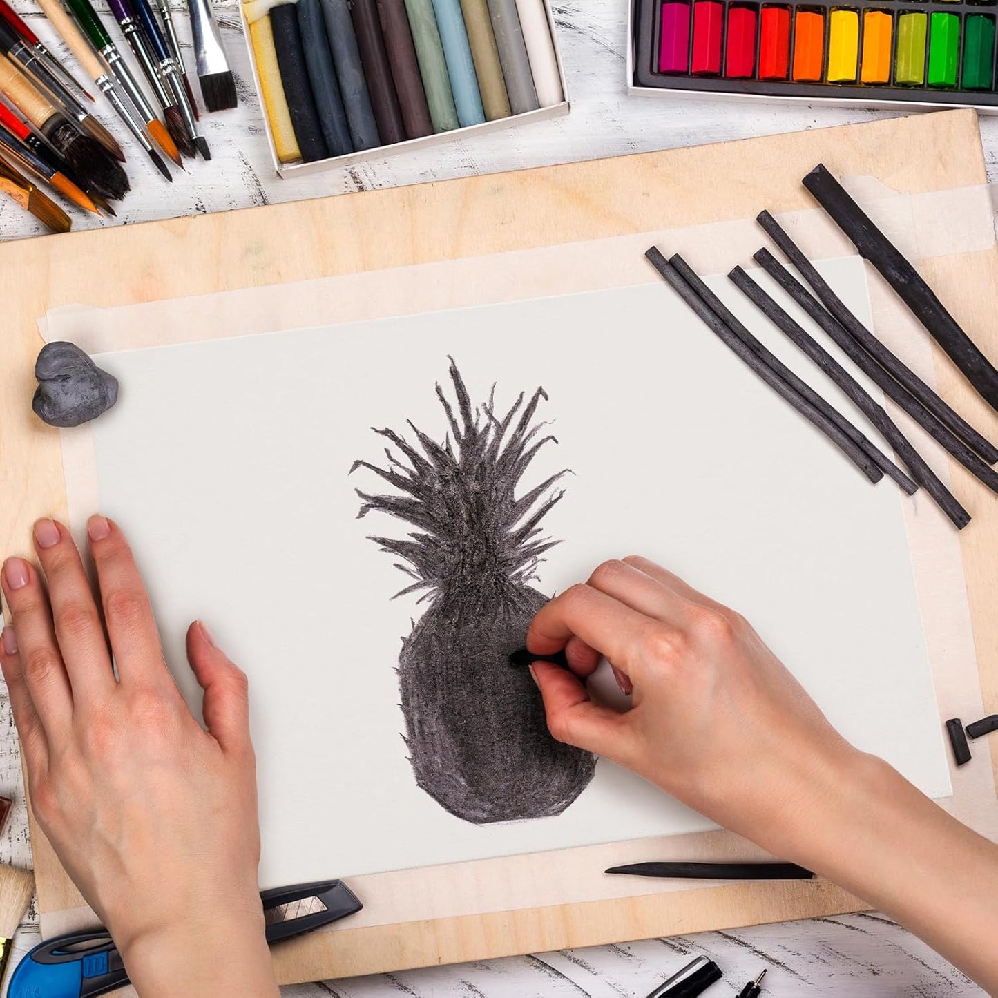 6 Pack 9 x 12 Inch Oil Primed Archival Linen Panels 11oz Painting Oils Panels Primed Artist Linen Boards for Acrylic, Oil, Watercolor Professional Art Supplies