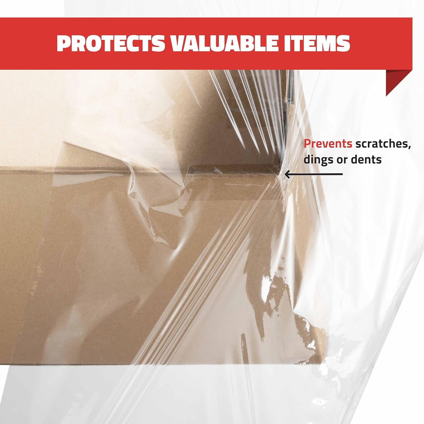 Stretch Wrap with Handle Industrial Strength 2 Pack 11" x 1000 Ft 60 Gauge Thick (15 Micron) Shrink Wrap Roll for Moving Supplies, Furniture, Pallets, Plastic Wrap for Packing, Heavy Duty Stretch Film