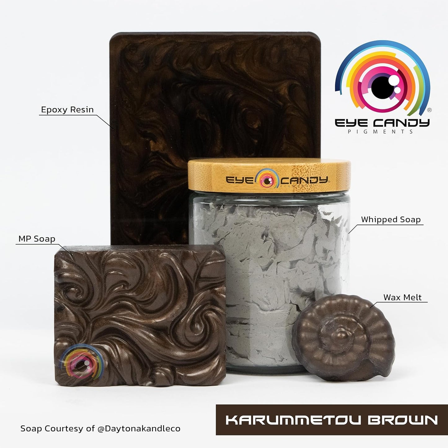 Eye Candy Premium Mica Powder Pigment “Karummetou” (50g) Multipurpose DIY Arts and Crafts Additive | Woodworking, Epoxy, Resin, Bath Bombs, Paint, Soap, Nail Polish, Lip Balm