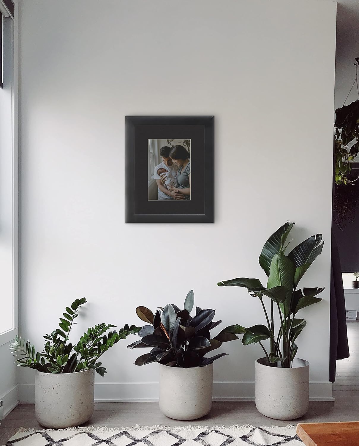 Craig Frames B221 Pre-cut Mat Board for 12x12 Print, 16x16, Smooth Black