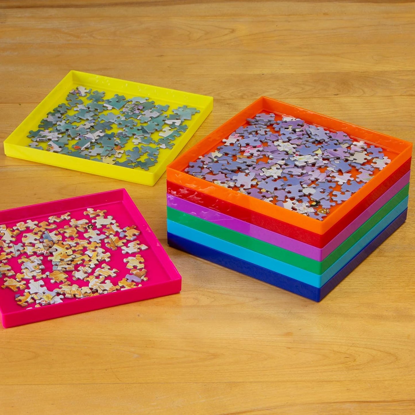 Bits and Pieces - Jumbo Puzzle Stack-Em Sorting Trays - Puzzle Gift