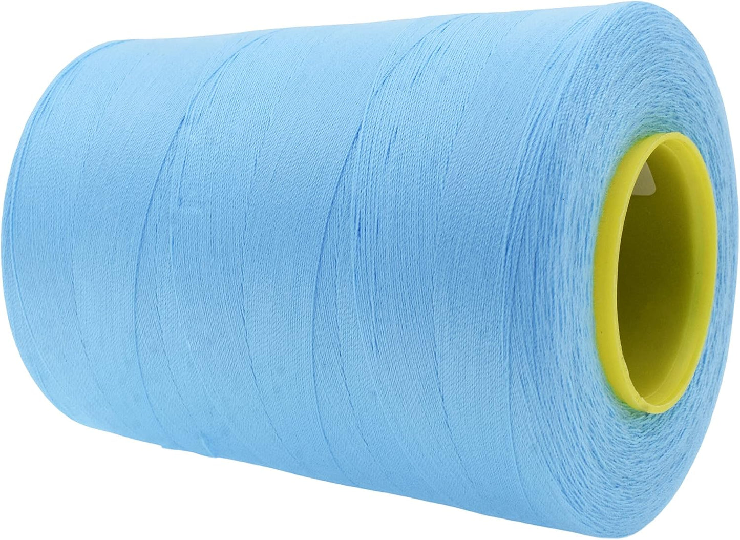 Mandala Crafts 4 Pack of Serger Threads Cones Spools - 20S/2 24000 Yards Polyester Light Blue Threads for Sergers Machine and Overlock Quilting Sewing Machine