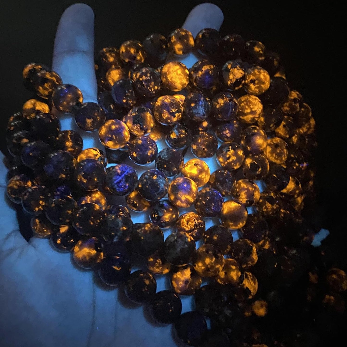 85pcs 4mm Natural Flame Yooperlite Stone Beads Round Healing Energy Power Stone Beads for Jewelry Making DIY Bracelet Necklace Earrings 15" (Flame Stone, 4mm)