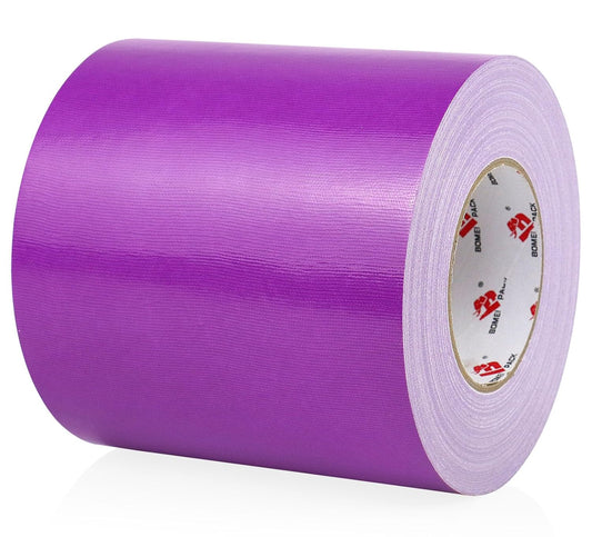 BOMEI PACK 6" Purple Duct Tape Heavy Duty,6 Inch x 60 Yards Purple Wide Rol Tape,Strong Strength,Flexible,No Residue,Waterproof and Tear by Hand,Multi-Use for Indoor & Outdoor Repairs