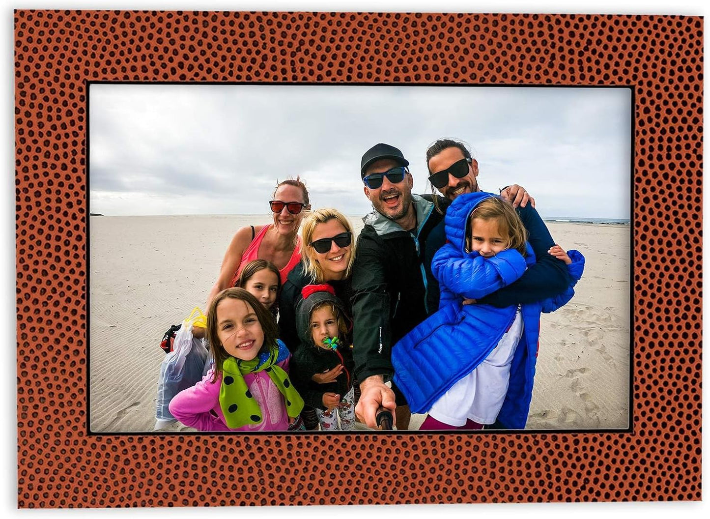 Pack of TEN 8x10 Mats Bevel Cut for 5x8 Photos - Acid Free Football Texture Precut Matboards For Pictures, Photos, Framing - 4-ply Thickness