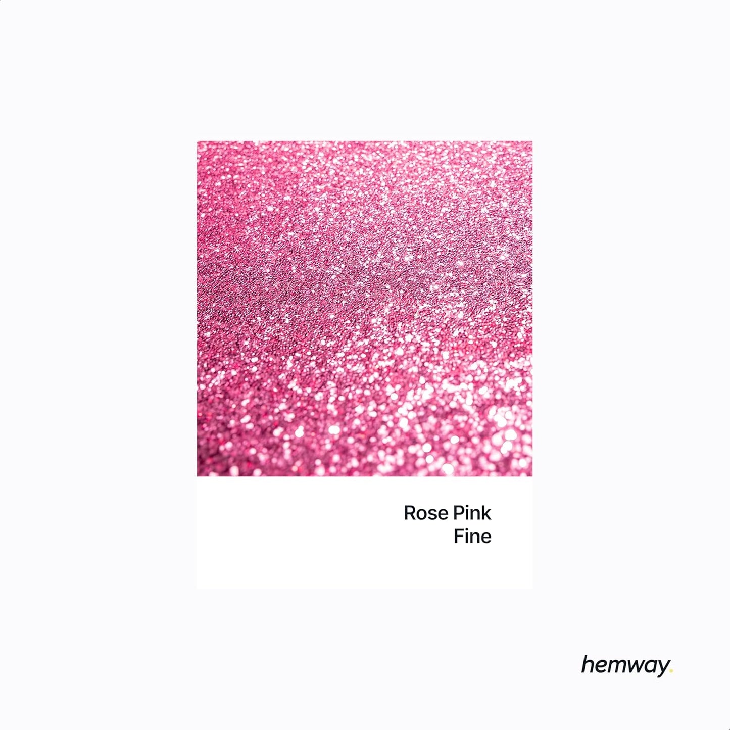 Hemway Polyurethane & Epoxy Resin Glitter 100g / 3.5oz Metallic Crystal Flake Additive for Flooring Jewelry Tumblers Glass Pigment - Fine (1/64" 0.015" 0.4mm) - Rose Pink