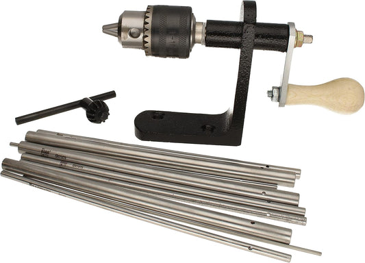 The Beadsmith EZ Coiler Pro – Wire Elements – Includes Mountable Base, 9 Mandrels, Chuck Key, Instructions, and a Storage Case – Create Jump Rings, Coiled Beads, Beaded Coils, and Spirals