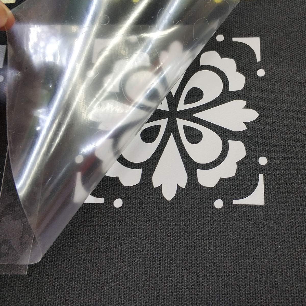 Guangyintong Heat Transfer Vinyl HTV Rolls, 12" x 8ft Iron on Gray Vinyl for T-Shirts, Glossy Surface, Easy to Cut & Weed, All Cutter Machines