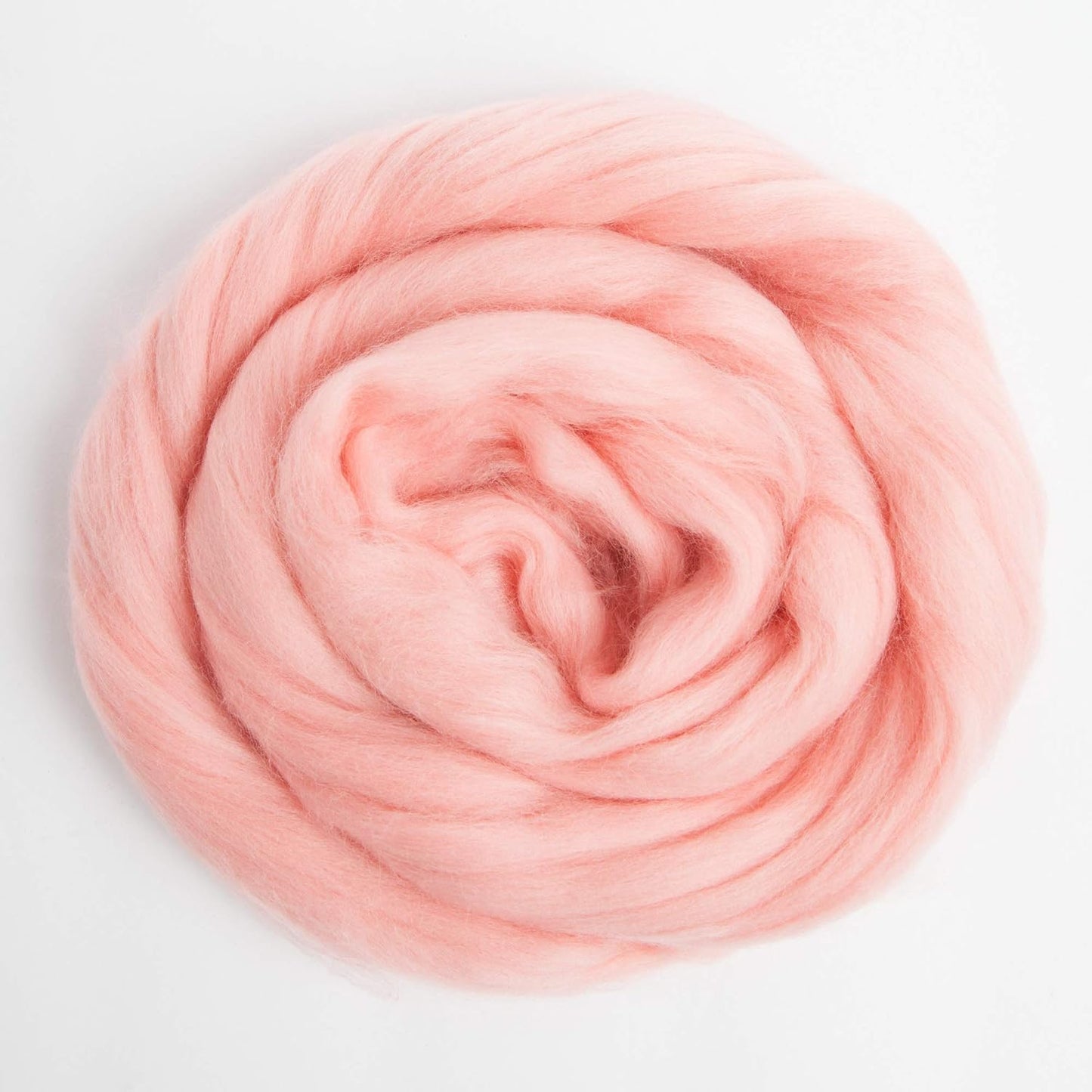 Desert Breeze Distributing 100% Natural Merino Wool Roving - Premium Combed Top Merino Roving Wool - Tapestry, Spinning, Wet Felting & Needle Felting Supplies - 21.5 Micron - 1 oz, Color Salmon