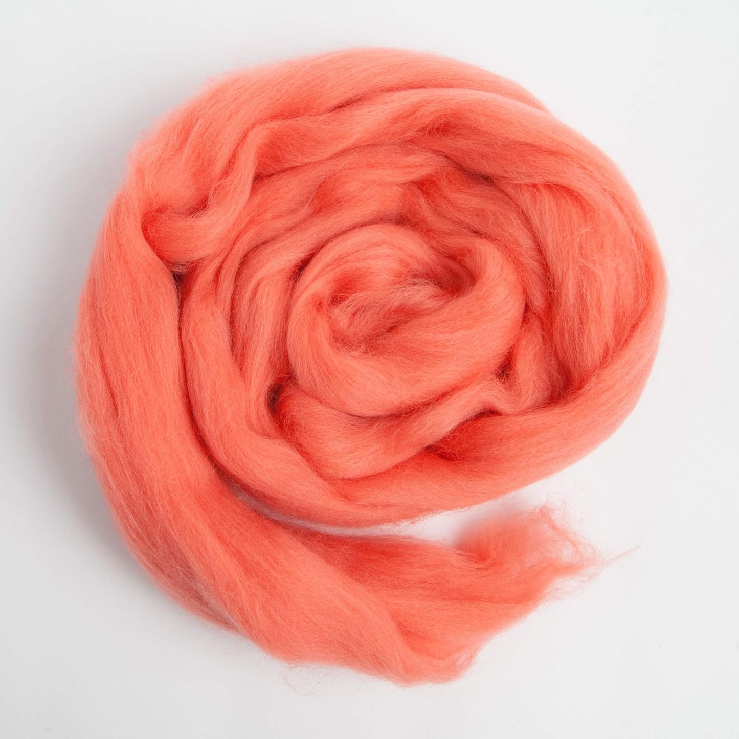 Desert Breeze Distributing 100% Natural Merino Wool Roving - Premium Combed Top Merino Roving Wool - Tapestry, Spinning, Wet Felting & Needle Felting Supplies - 21.5 Micron - 1 oz, Color Begonia
