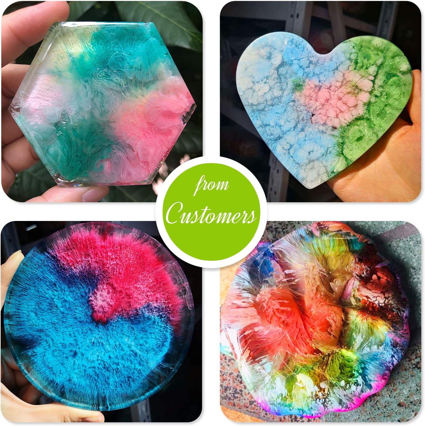 Alcohol Ink Set - 22 Colors x 0.35oz Alcohol Based Ink for Epoxy Resin Painting, Resin Petri Dish Making - Concentrated Alcohol Paint Color Dye for Resin Art, Coaster, Yupo, Tumbler Making - 10ml Each