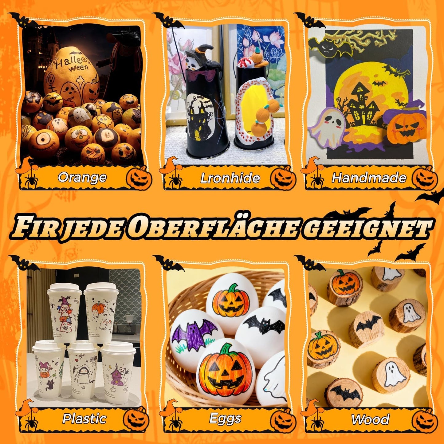 TBC The Best Crafts 24 Colors Dual Tip Acrylic Paint Markers,Waterproof, Non-Toxic, odorless, Suitable for Paper, Pottery, Stones, Backpacks, Glass