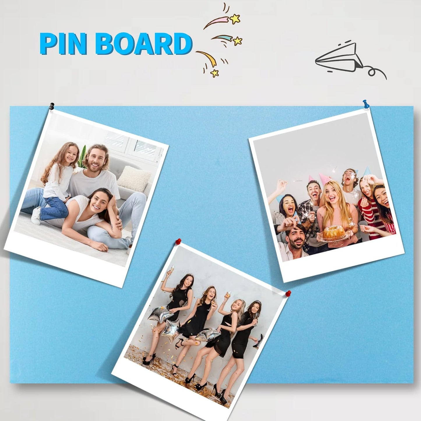 LuckyFoam Blue 5 Pack 12x7.5x1.5 inch Foam Sheets 1.5 Inch Thick Polystyrene Rectangles XPS Foam Board Craft for Insulating DIY Modeling Art Supplies