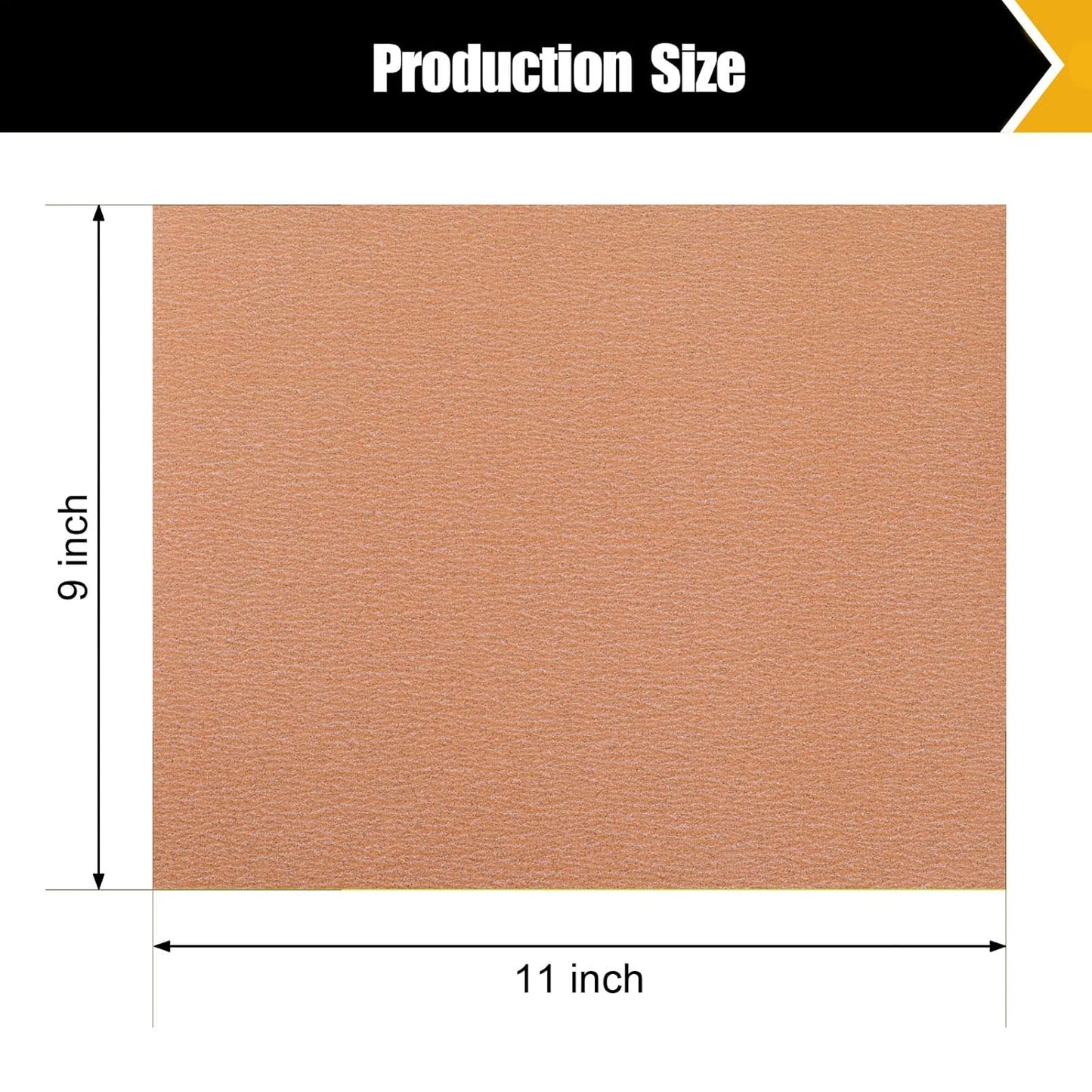150 Grit Sandpaper Set - Assortment for Wood & Metal - 9" x 11" Sheets, 12 Sheets