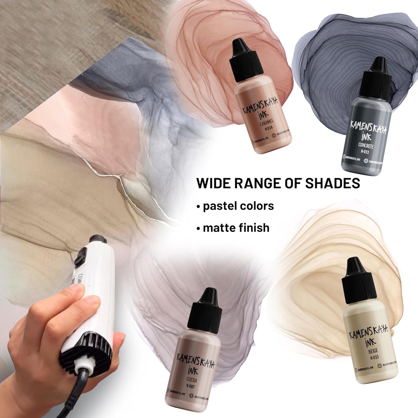 Alcohol Ink Set - 34 Color Variations - Set #25-4 Alcohol Inks x 0.51 fl oz (15 ml)