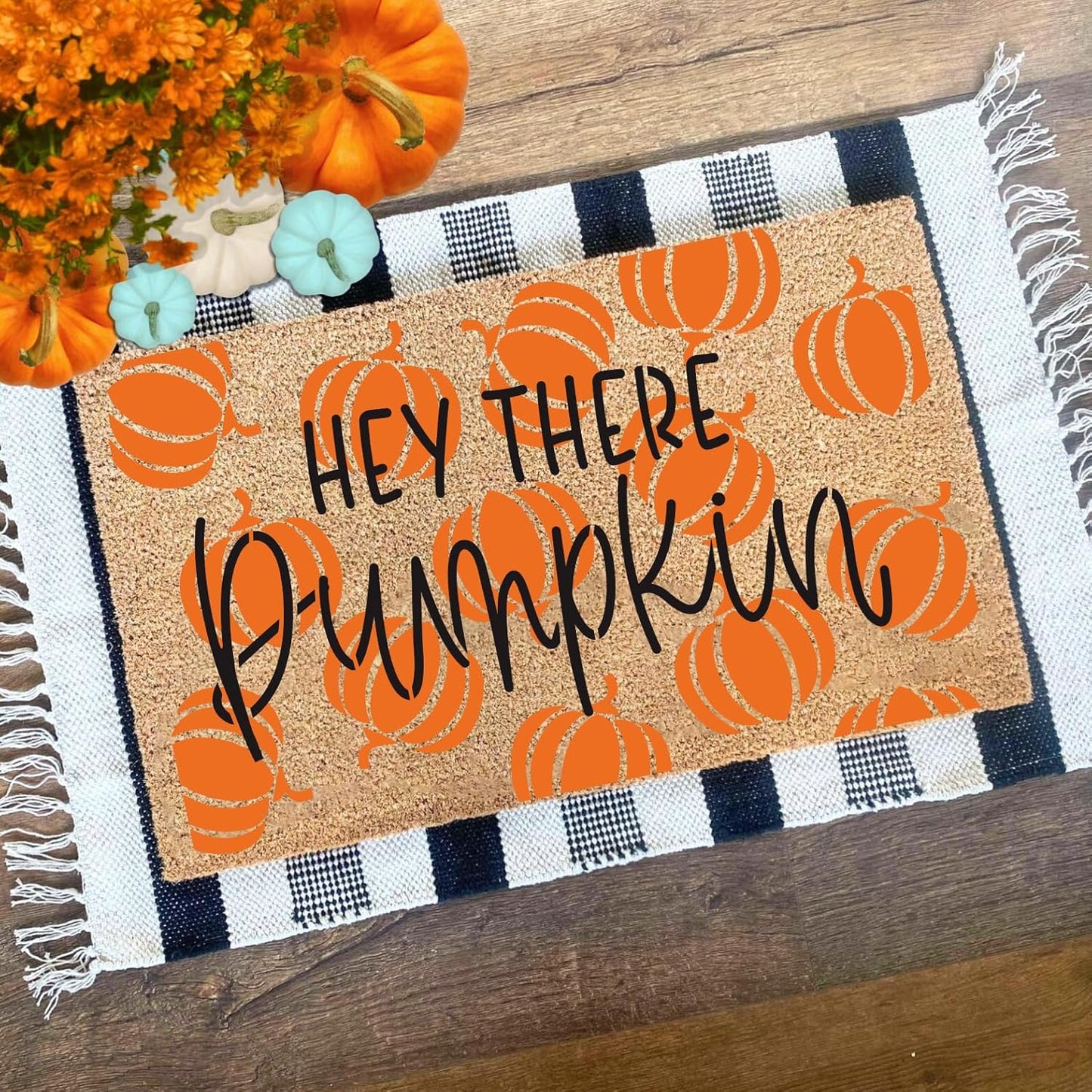 Fall Stencils for Door Mats 27”x14” Fall Doormat Stencils Pumpkin Stencil Templates for Doormat Wood Signs DIY Crafts Decor