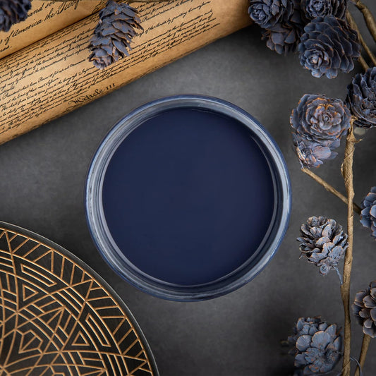 Dixie Belle Paint Company Chalk Finish Furniture Paint - In the Navy (1 Gallon - 128oz) - Matte Dark Navy Chic Chalk Mineral DIY Furniture Paint