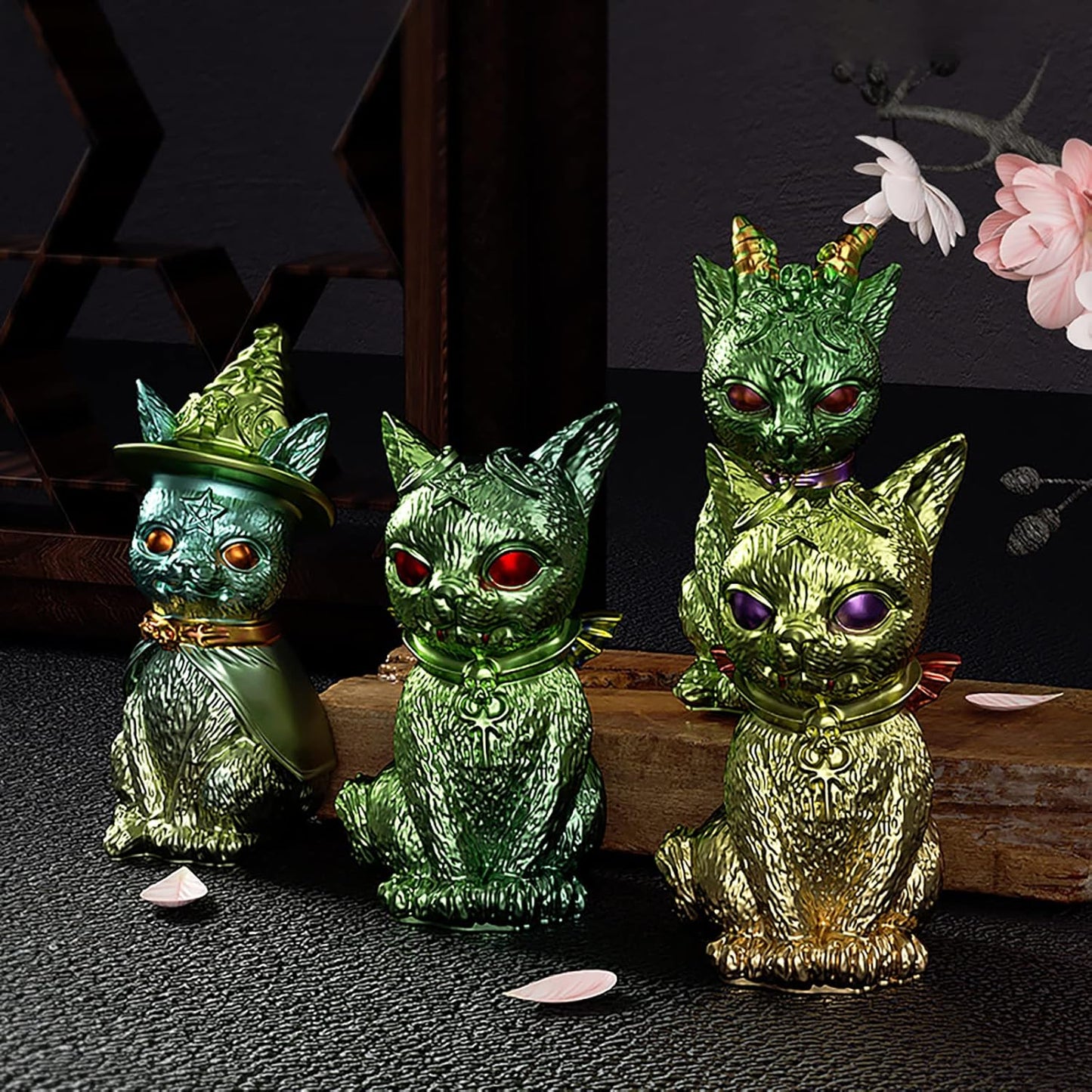 3 Pack Devil Cat Pirate Animal Silicone Candle Soap Mold - Resin Casting Craft Supplies