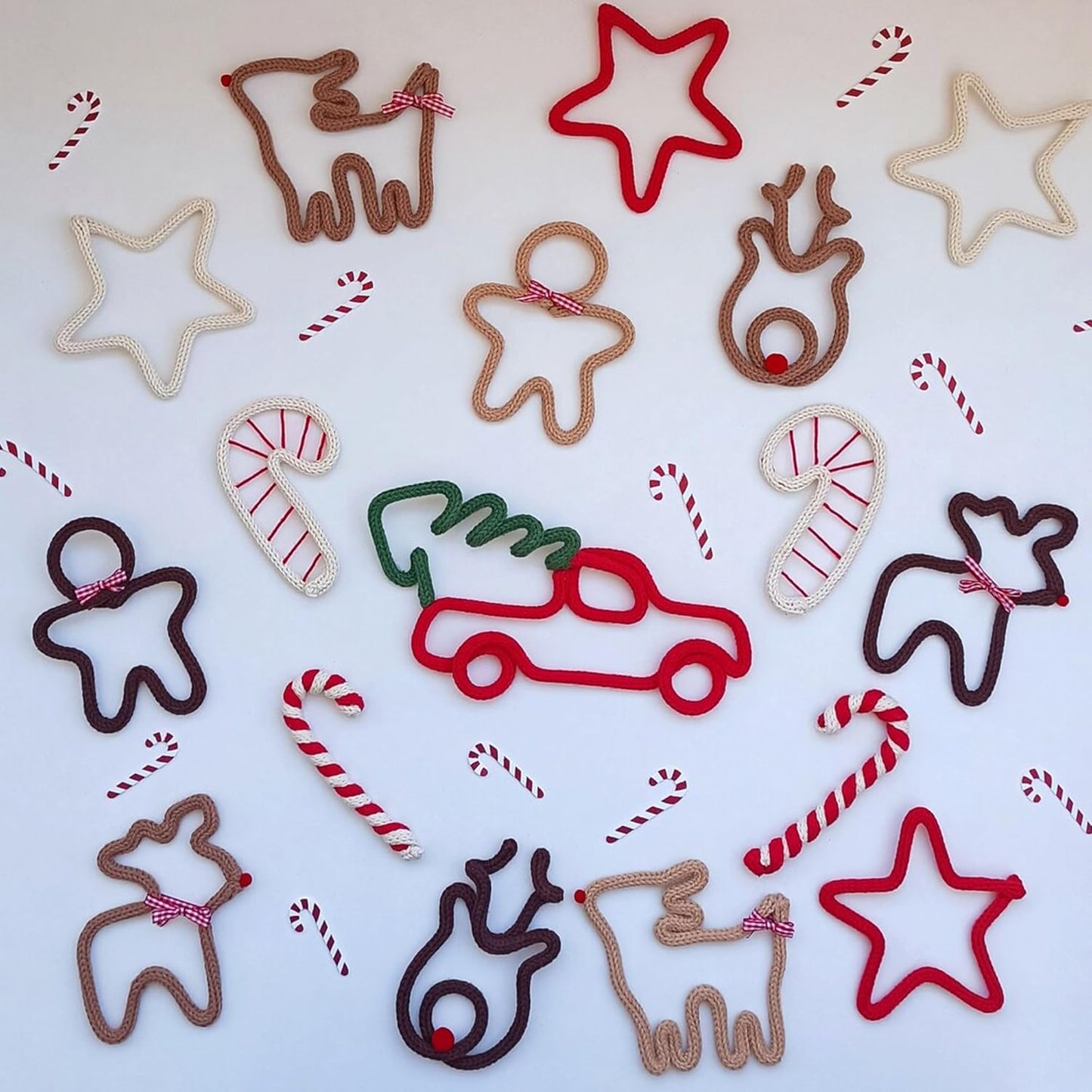 BoFUN Wire Craft Kit for Adults, Teens Christmas DIY Wire Art Crafts Set for Home Gatherings, Birthday Party Group, Holiday Parties, Women Birthday, Mother's Day Gifts, Handmade Home Decor (Christmas)